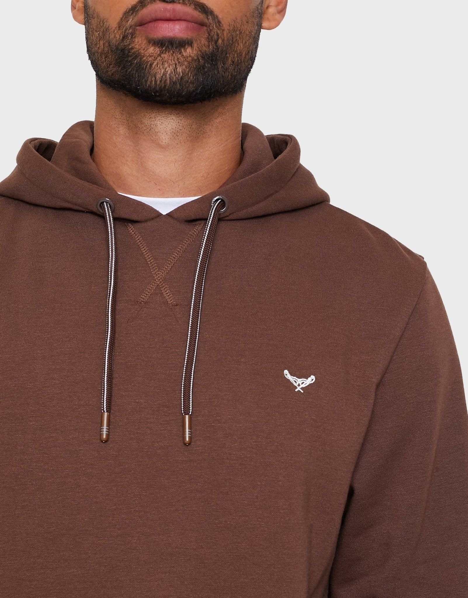 Threadbare threadbare Men's Cotton Blend 'Clementine' Hoody in Brown - 4