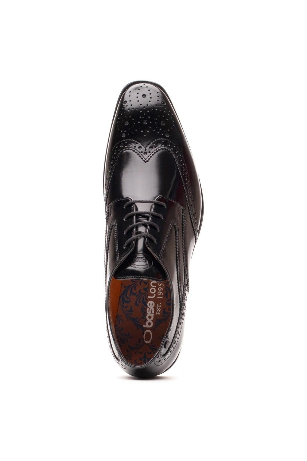 Base London Base London Men's Steeple Brogue Shoe in Black - 4