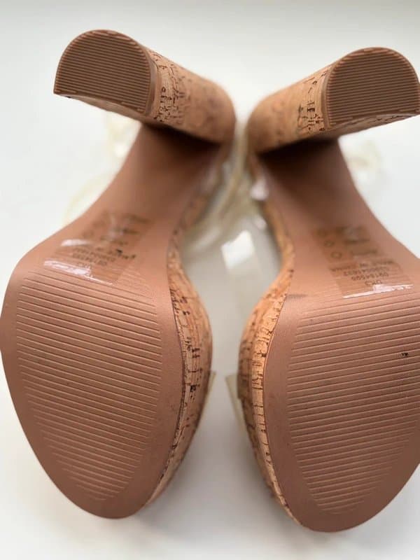 ASOS ASOS Clear Strap Cork Block Heels – UK 3 – Never Worn 🤍