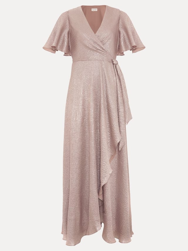 Phase Eight Phase Eight Women's Julissa Wrap Maxi Dress in Rose Gold - 2