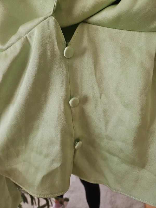 ASOS Light green satin blouse