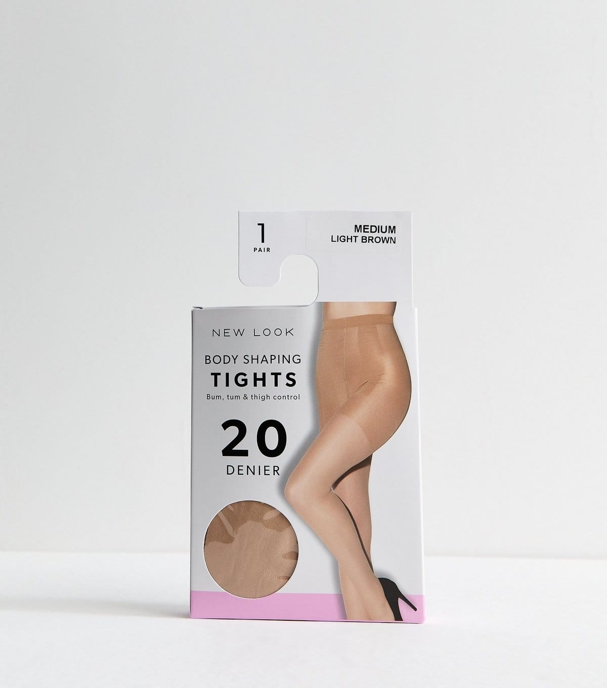 New Look Premium Light Brown Body Shaping 20 Denier Tights New Look - 1