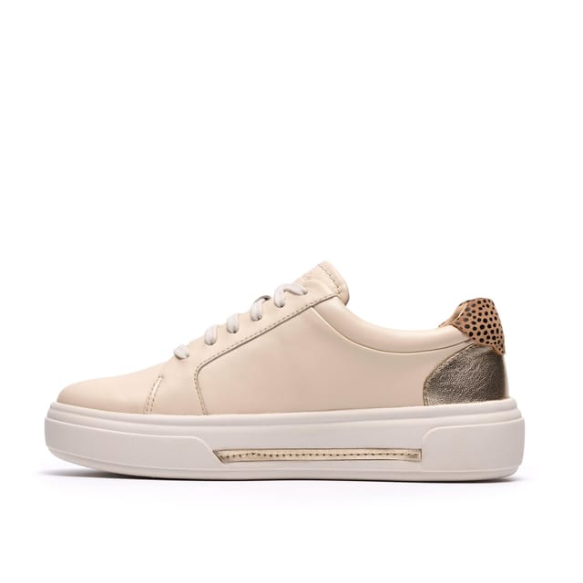 Clarks Clarks Women's Hollyrose Zip Cream Multicolour Trainers - 2