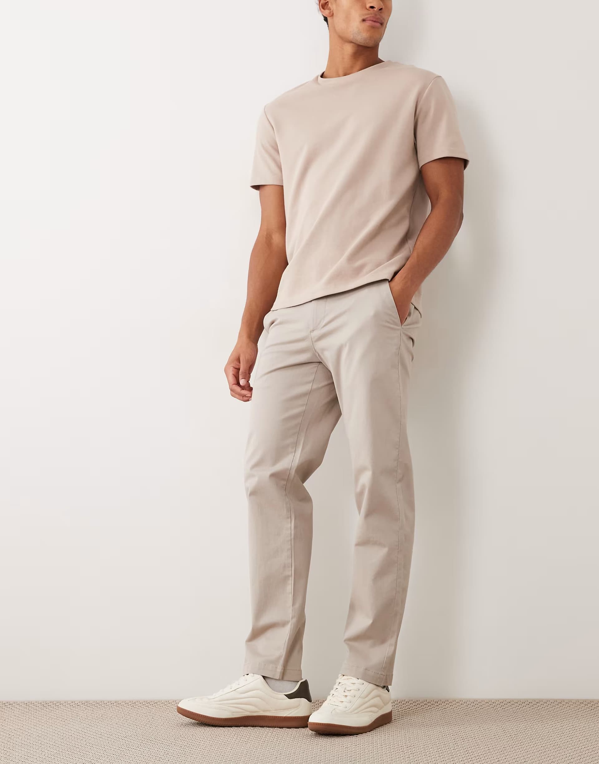 ASOS New Look straight leg chino in stone