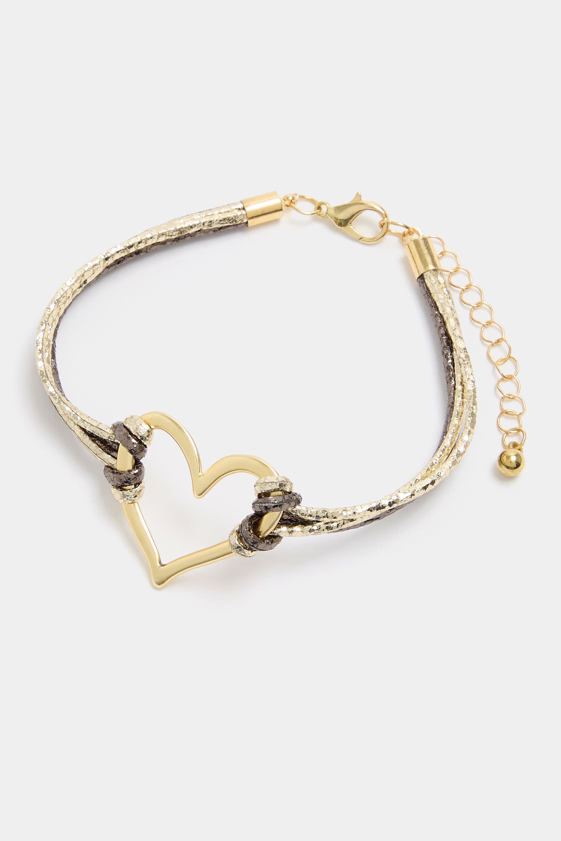 Yours Gold Tone Heart Bracelet