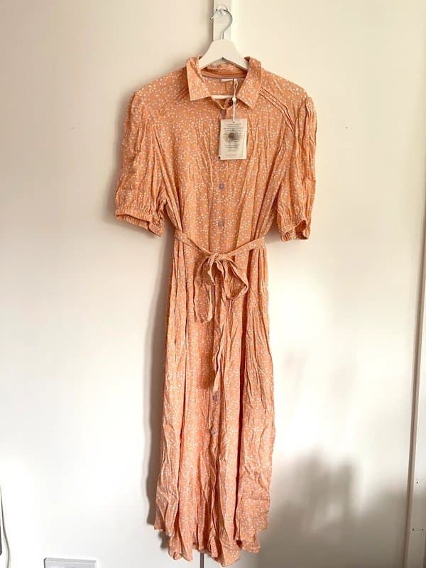 Nümph NUMPH Peach Cobbler Nuchanah Dress Women’s Size 42/XL BNWT