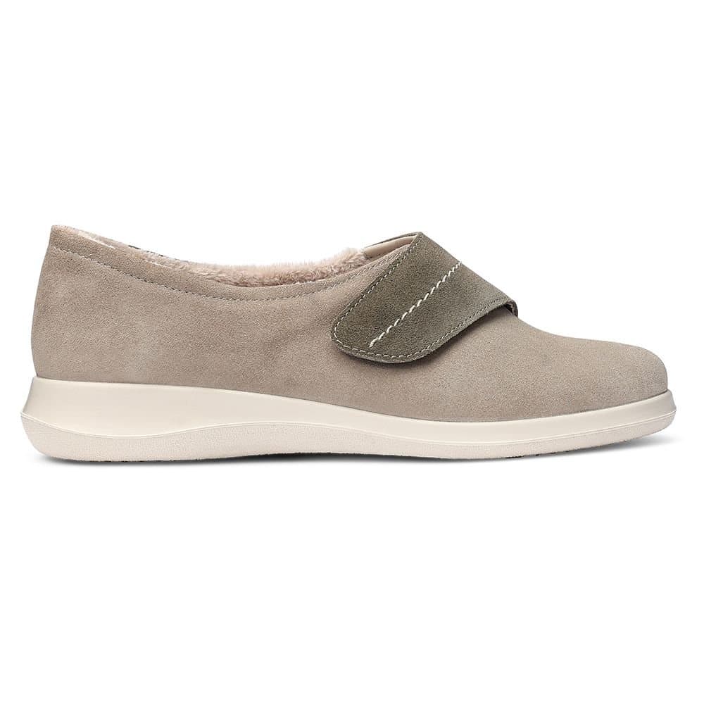 Hotter Hotter Women's 'Wrap' Slippers in Khaki