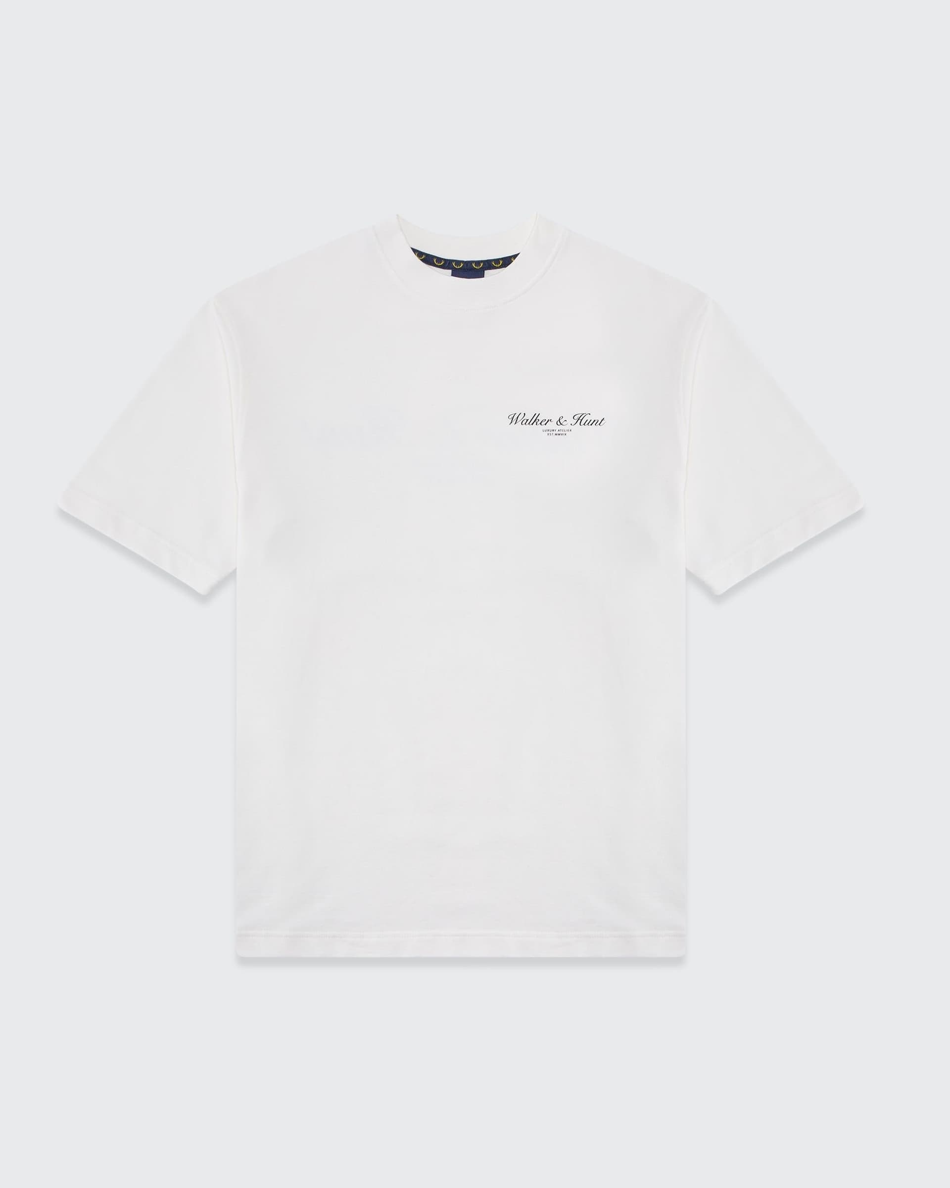 Walker & Hunt Walker & Hunt Men's Atelier' Tee in Off-White