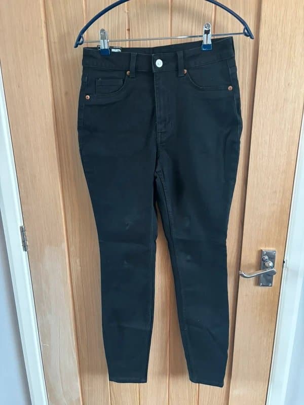 H&M H&M Divided Black High Waist Skinny Jeans UK 10 BNWT