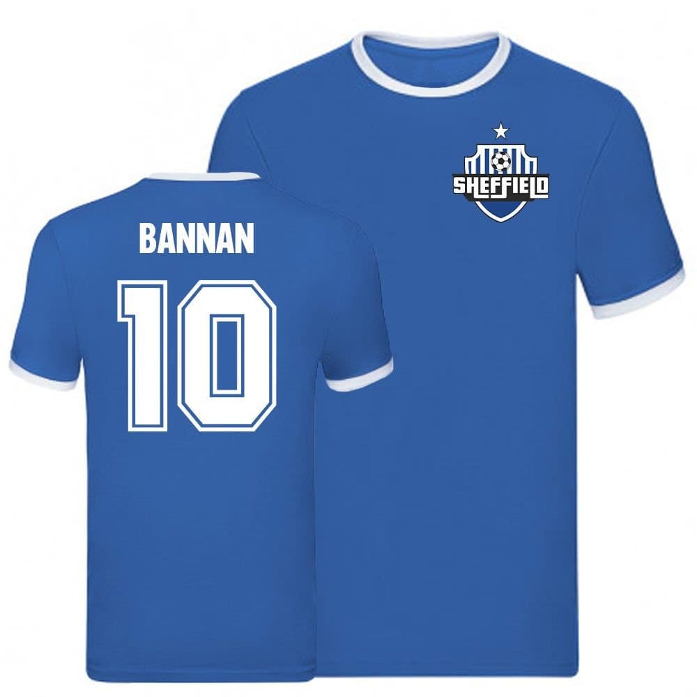 Sheffield Wednesday FC Sheffield Wednesday FC Men's Barry Bannan Ringer Tee in Blue