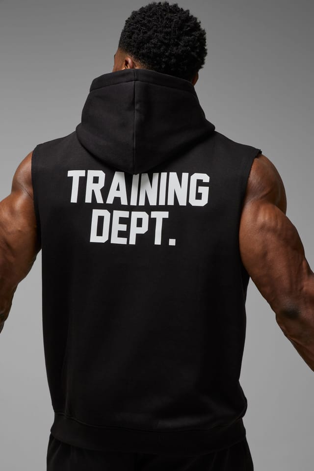 Training Dept. Training Dept. Men's Training Dept Sleeveless Hoodie in Black - 3