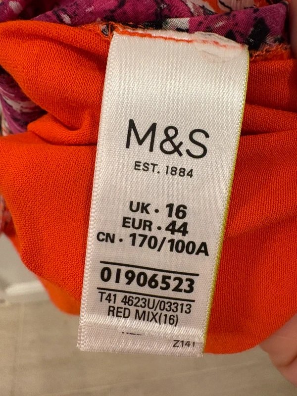 Per Una Per Una marks and Spencer floral blouse top size 16 - 1