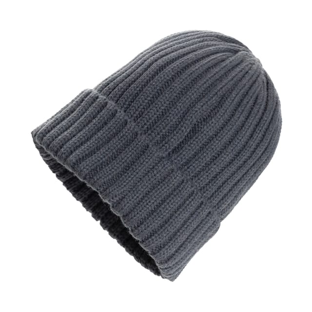 XD Design XD Design Men's Kennedi Ribbed Polylana Aware Beanie in Dark Grey - 2