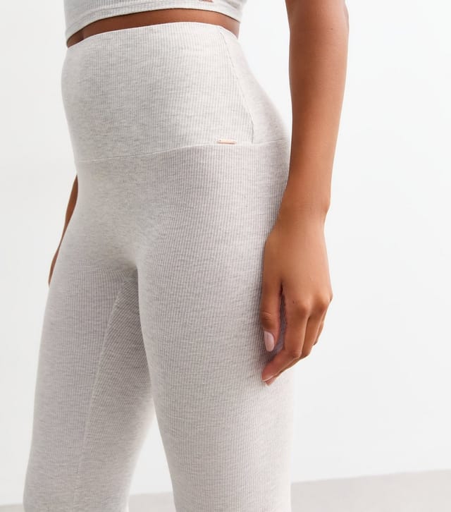 Dorina Women's Grey Ribbed Flared Leggings Dorina New Look - 2