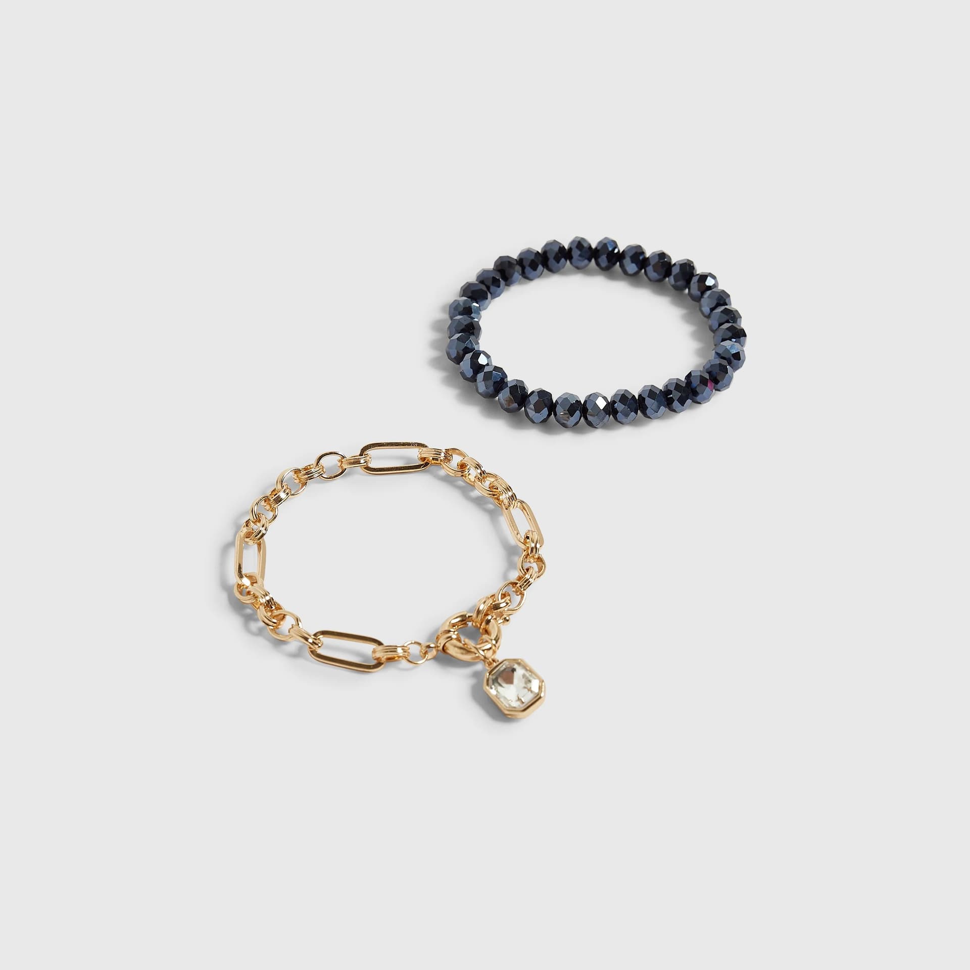 River Island River Island Womens Blue Multi Bead Bracelet Set