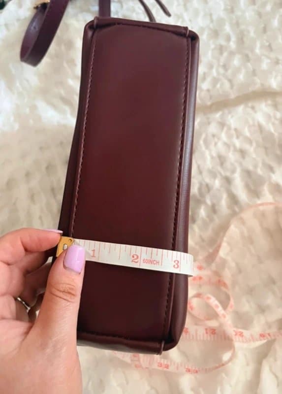 ASOS ASOS Burgundy Ruched Shoulder & Crossbody Bag Gold Hardware