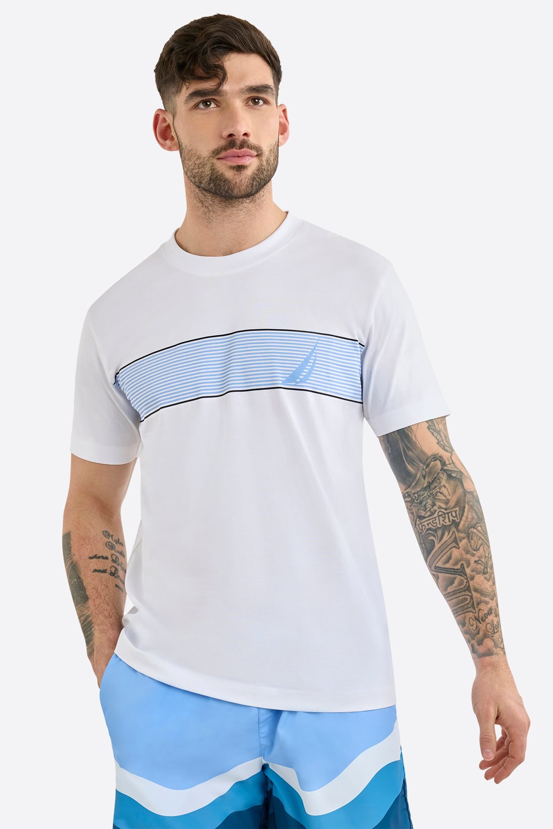 Nautica Nautica Men's Sennen T-Shirt in White