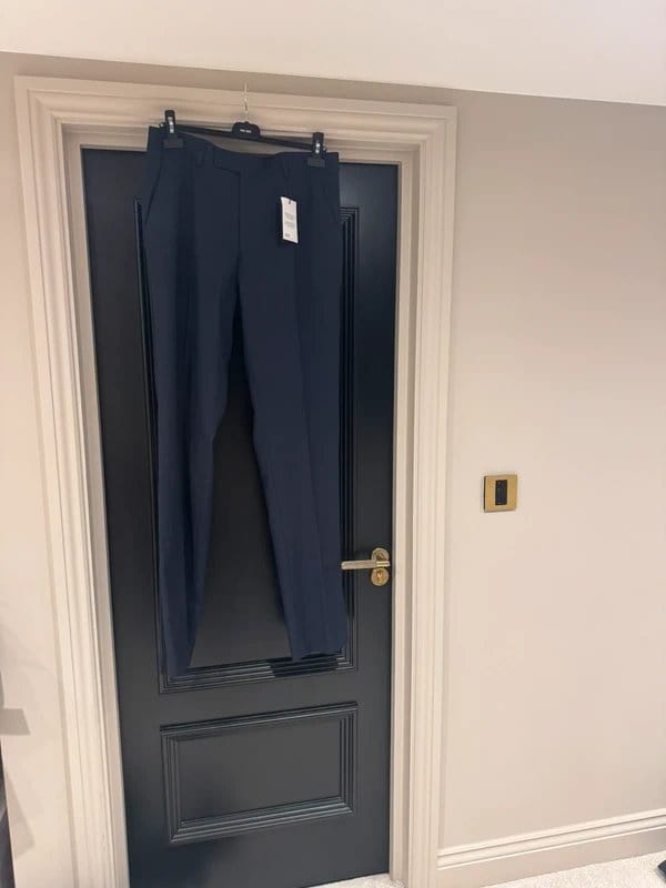 ASOS Navy Men's Suit Trousers, Size 34/36