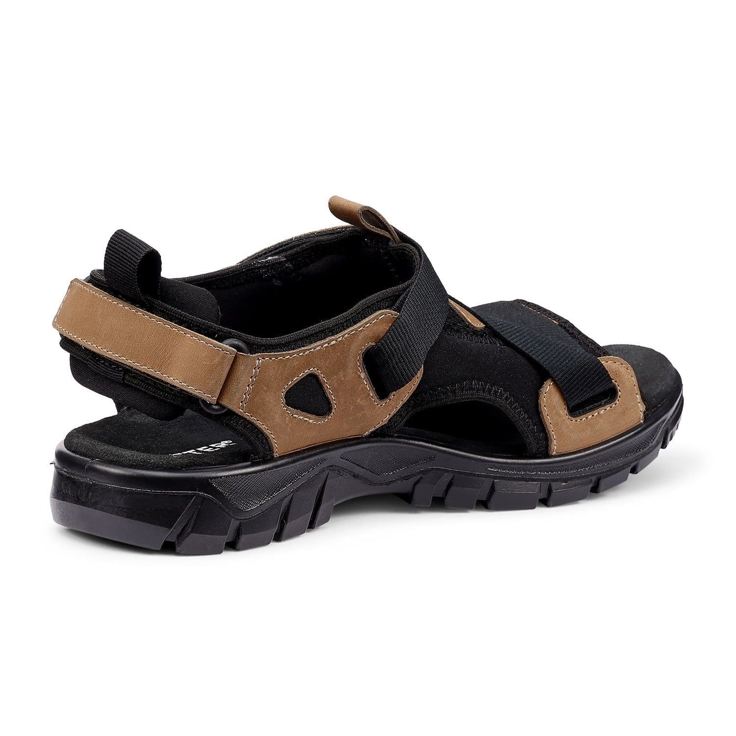Hotter Hotter Men's 'Track' Walking Sandals in Taupe - 4