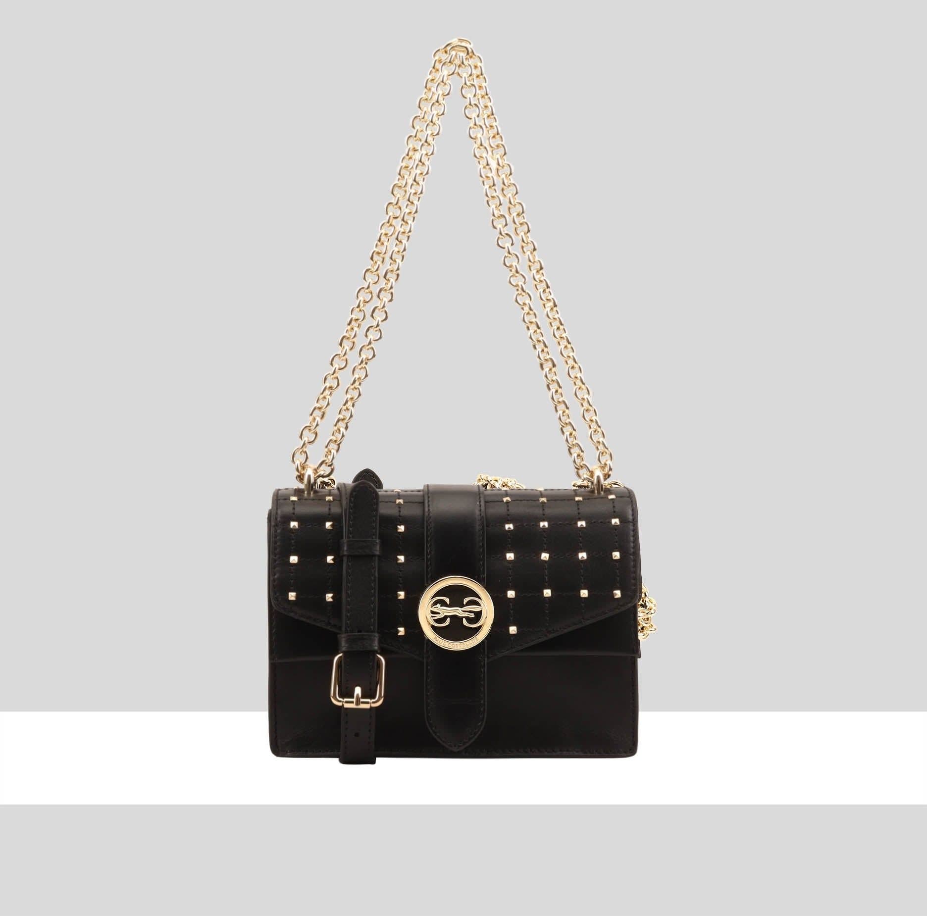 Paul Costelloe Paul Costelloe Women's Shweli Leather Cross Body Bag in Black