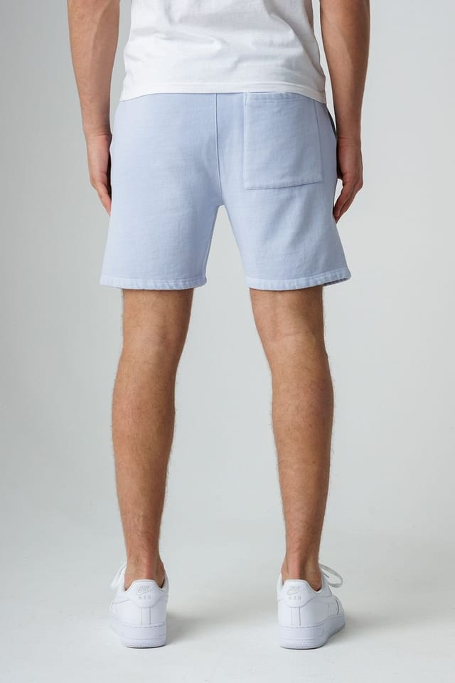 Influence Influence Men's Cotton Blend Elasticated Drawstring Shorts in Blue - 2