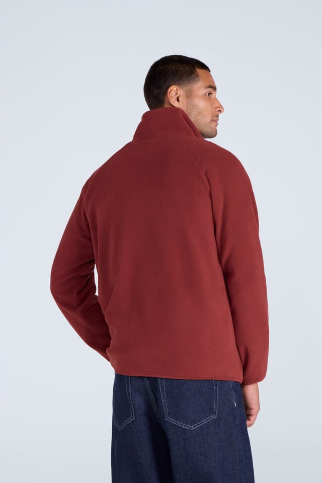 Animal Animal Men's 'Stockholm' Full Zip Breathable Soft Warm & Cosy Snug Fit Fleece in Red - 3