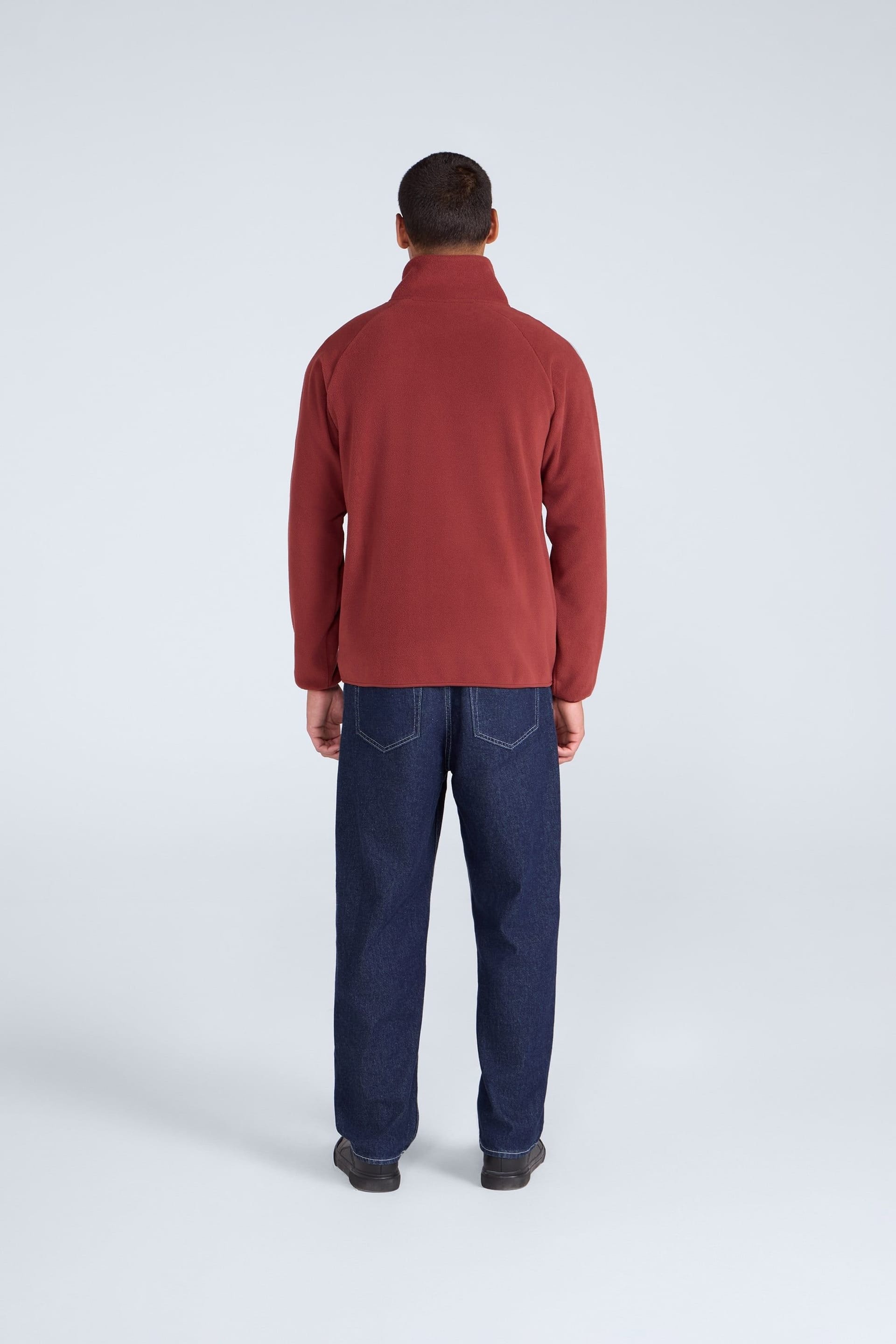 Animal Animal Men's 'Stockholm' Full Zip Breathable Soft Warm & Cosy Snug Fit Fleece in Red - 4