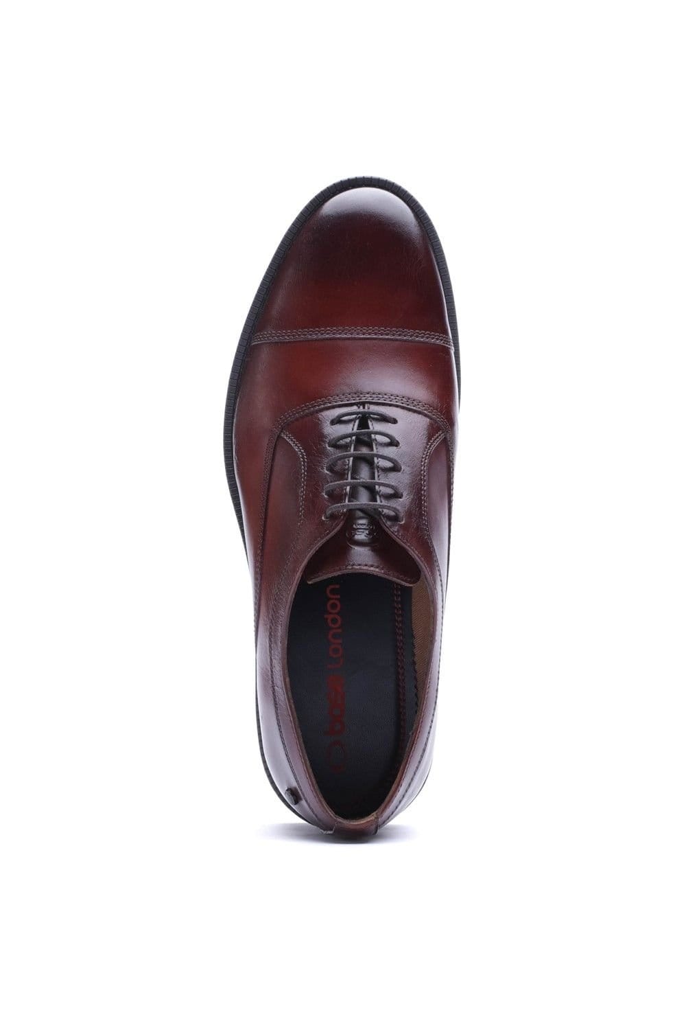 Base London Base London Men's Roma Toe Cap Shoe in Tan - 4