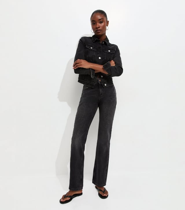 New Look Women's Black Anica Straight Jeans New Look - 2