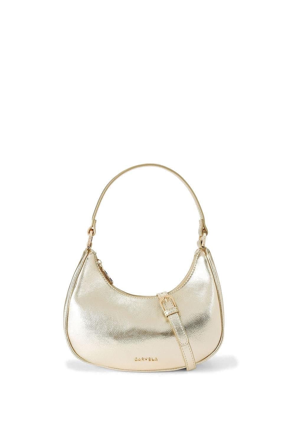 Carvela Carvela Women's Gold Metallic Scoop Shoulder Bag