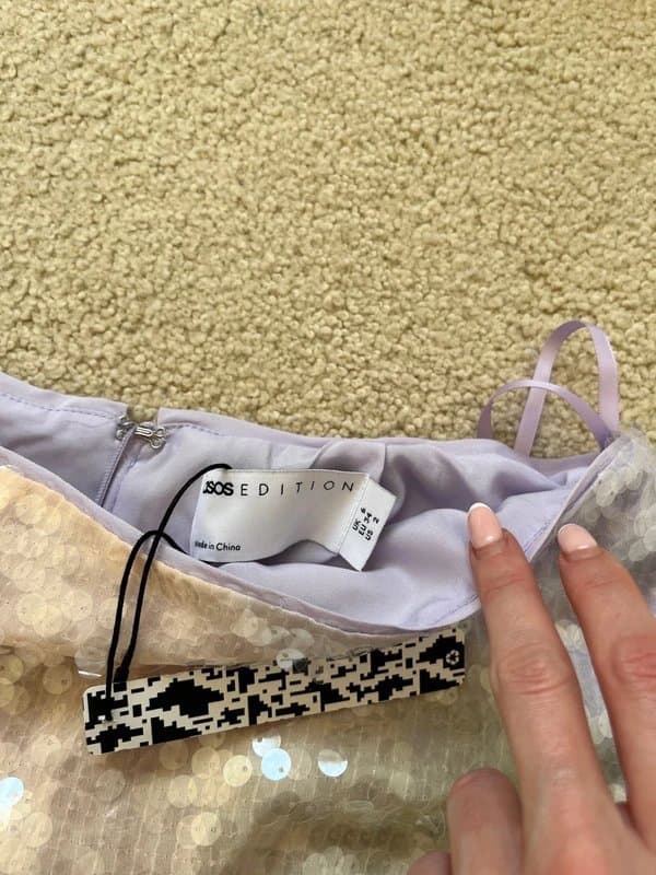 ASOS Design asos design sequin pastel maxi skirt