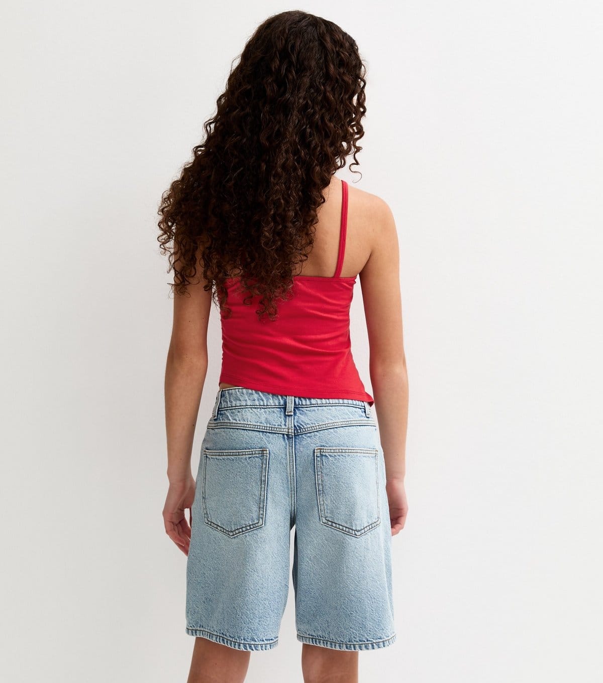 New Look Girls' Red 1998 Ruched Side Vest New Look - 4