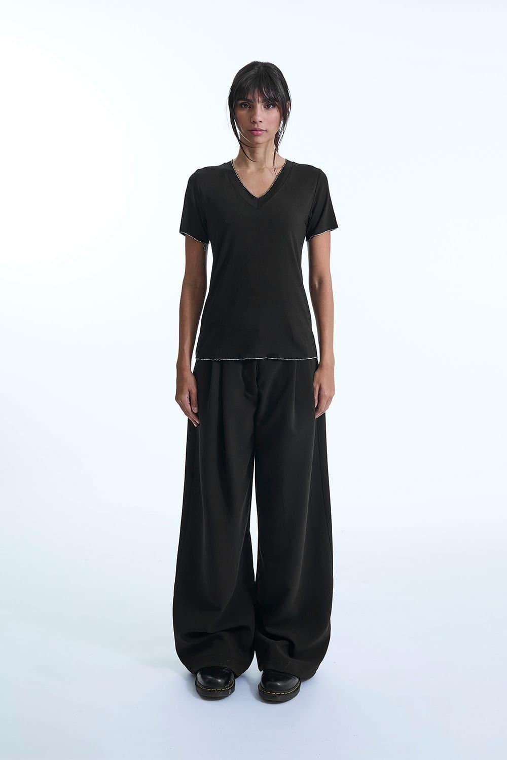 James Lakeland James Lakeland Black V-neck T-shirt for Women