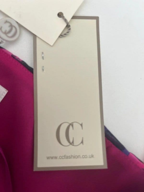 CC Fashion Cc fashion dress size xl 18 african violet floral silk womens new eu46 rrp £150 - 1