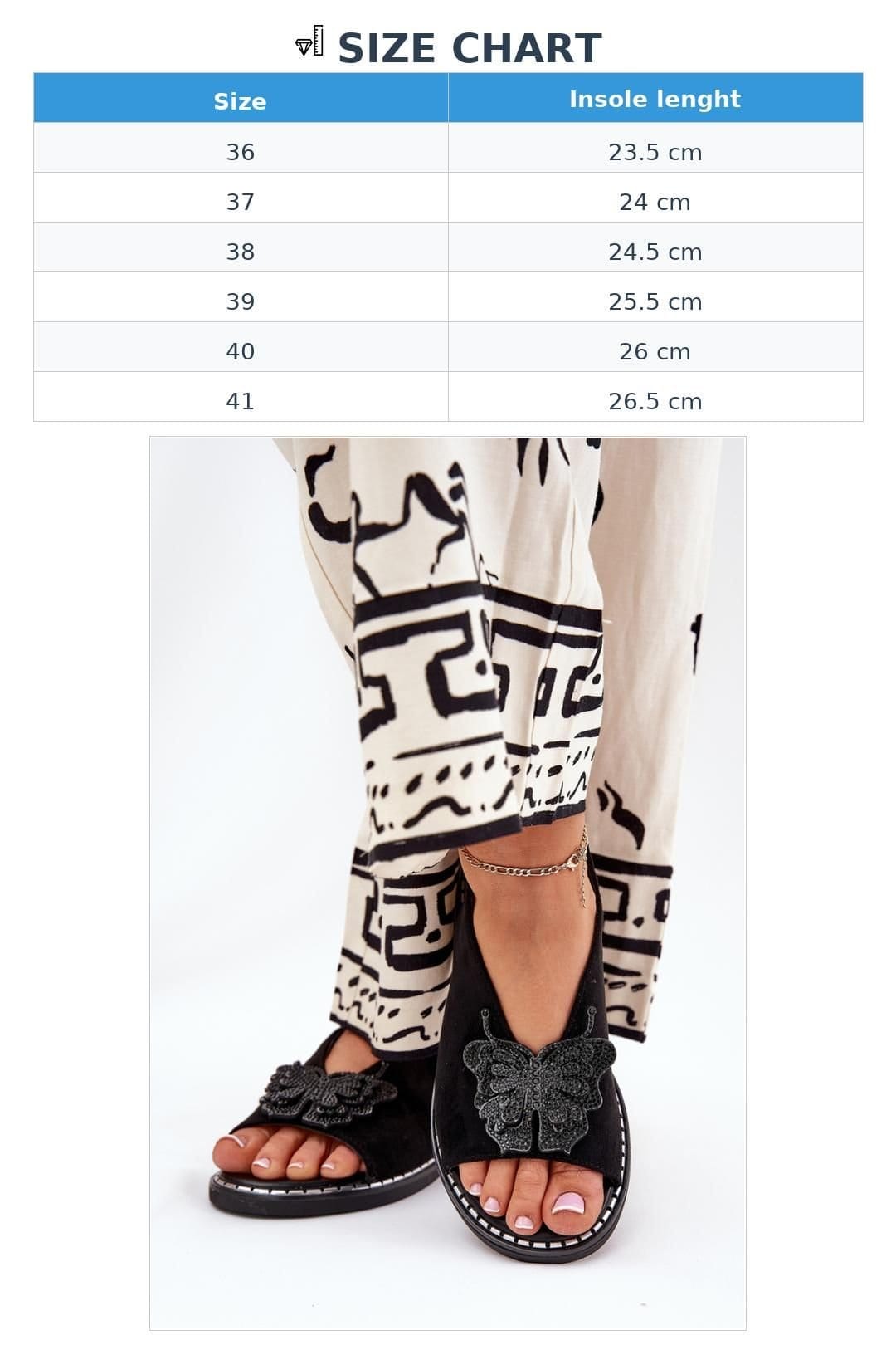 Love Lace Love Lace Women's Jezzi Suede Flat Sandals with Decorative Front Buckle Comfort in Black - 4