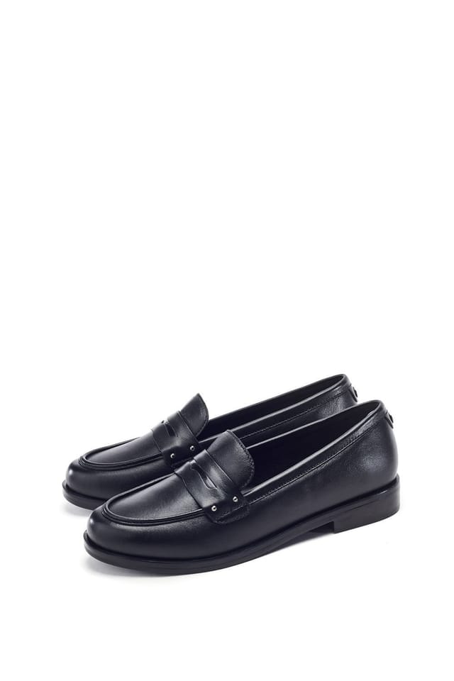 Moda In Pelle Moda In Pelle Women's 'Ema' Leather Loafers in Black - 2