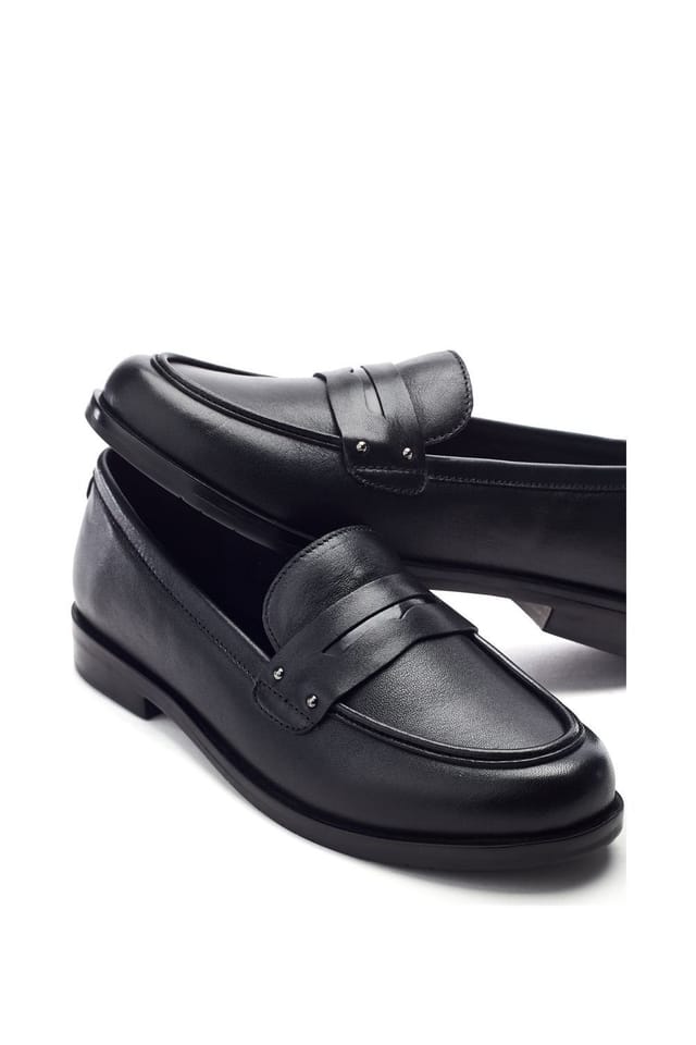 Moda In Pelle Moda In Pelle Women's 'Ema' Leather Loafers in Black - 3