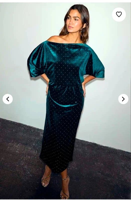 Never Fully Dressed Teal petite midi dress Never Fully Dressed
