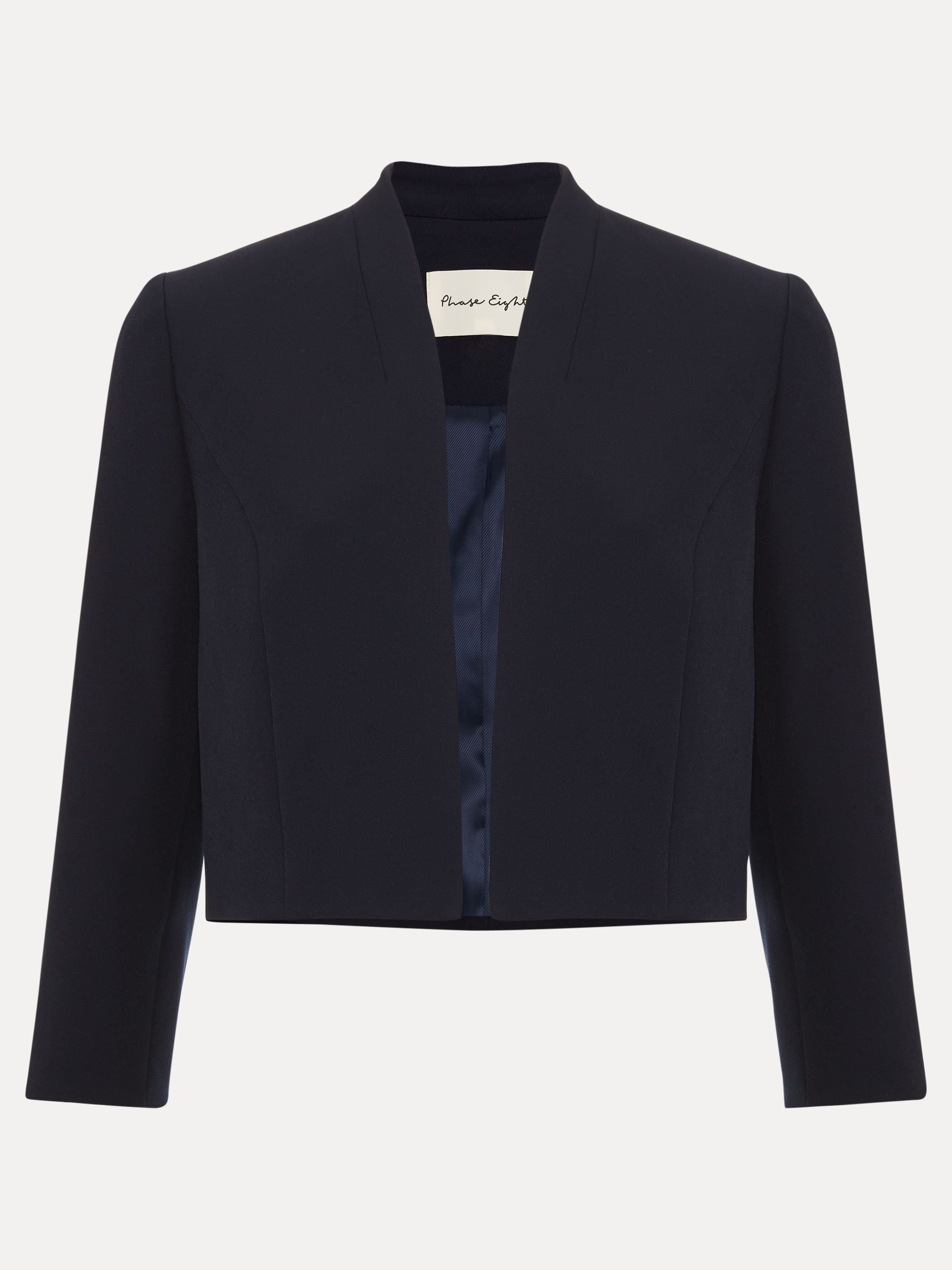 Phase Eight Phase Eight Women's Catherine Cropped 3/4 Sleeve Jacket in Dark Navy - 2