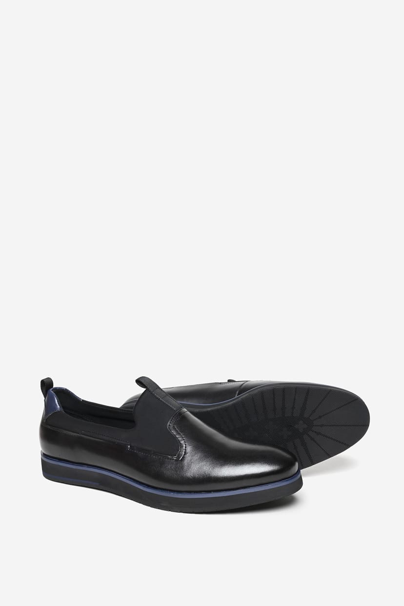 Alexander Pace Alexander Pace Men's 'Tallis' Premium Leather Casual Shoe in Black - 1