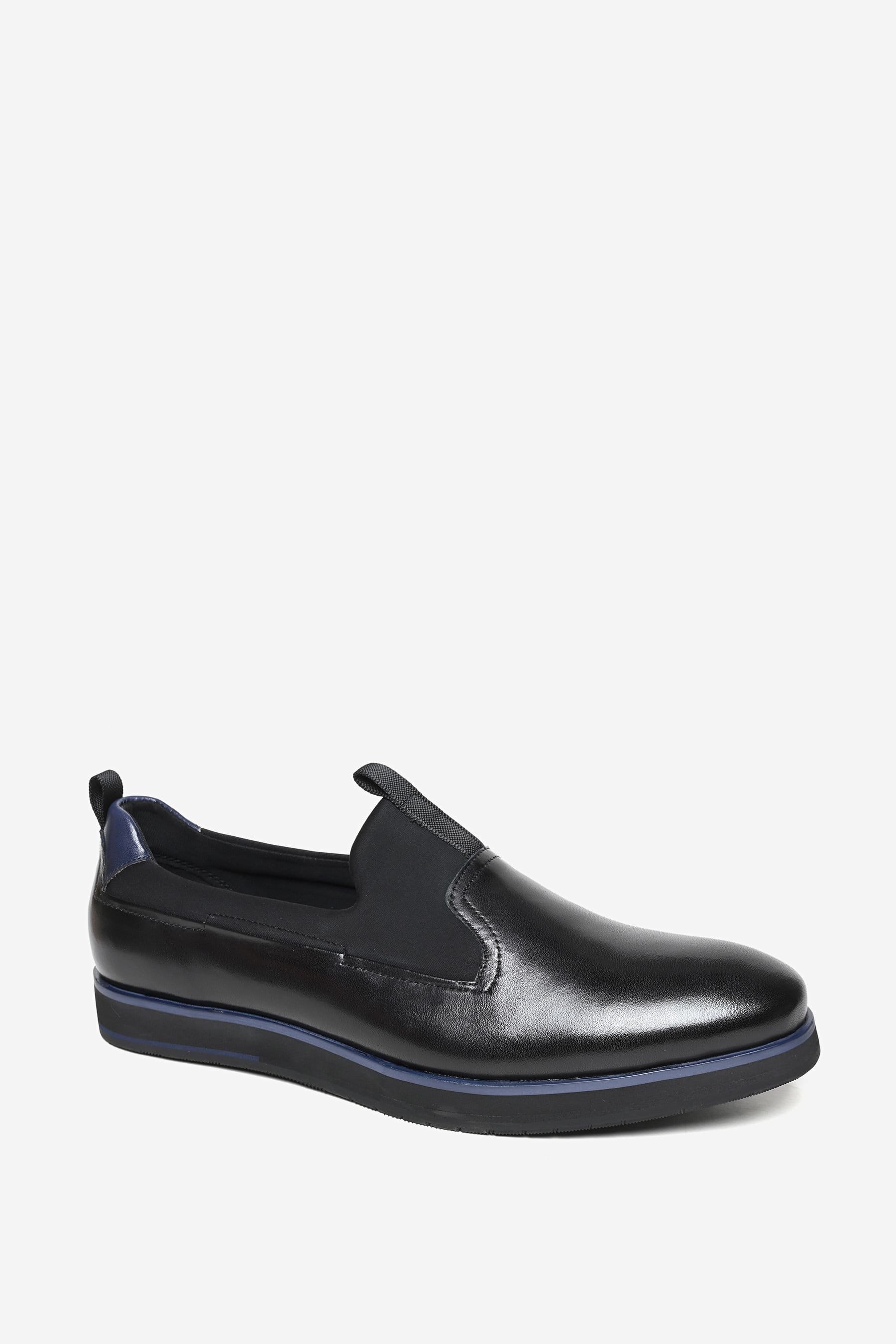 Alexander Pace Alexander Pace Men's 'Tallis' Premium Leather Casual Shoe in Black - 4
