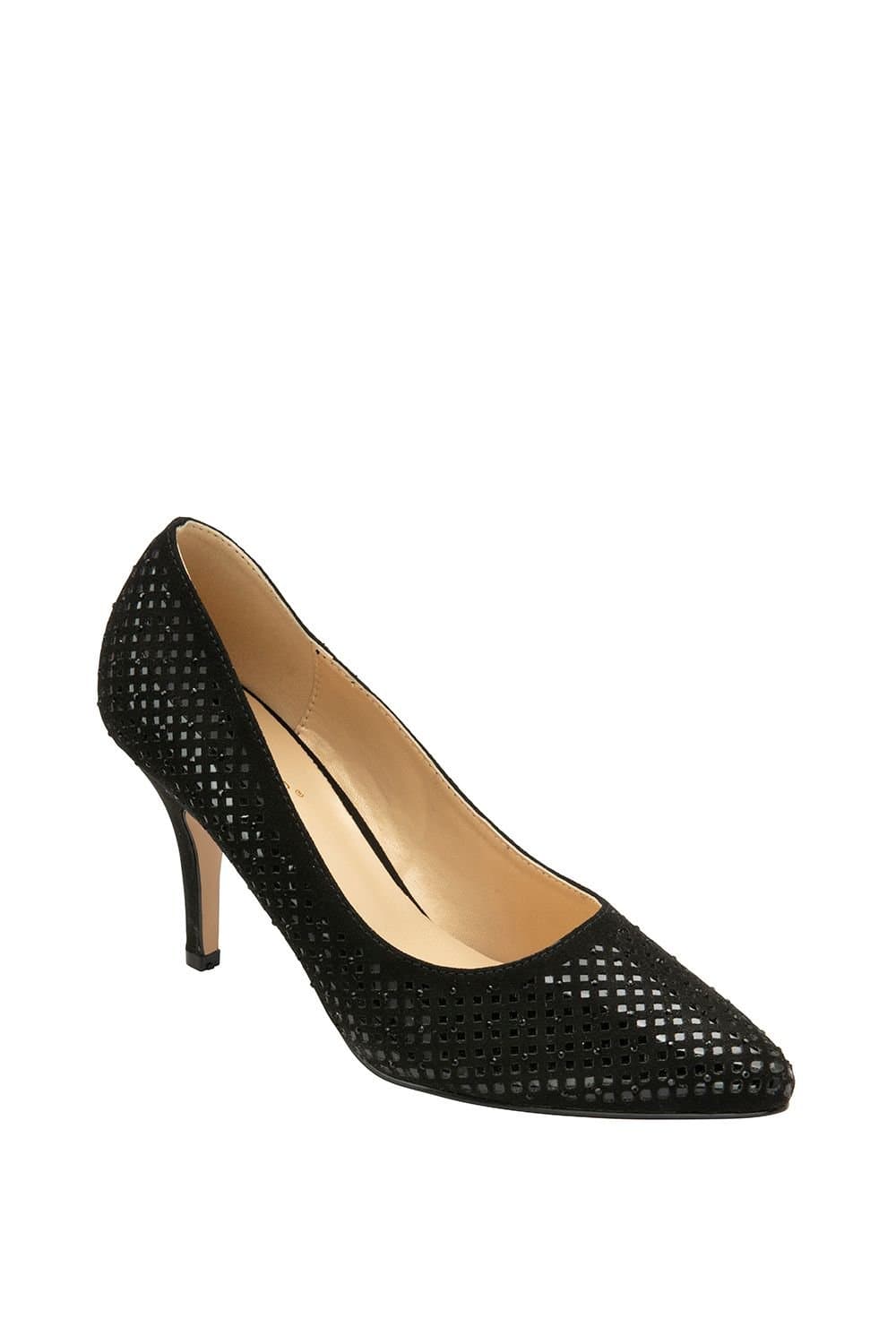 Lotus Lotus Women's 'Kayla' Textile Court Shoes in Black