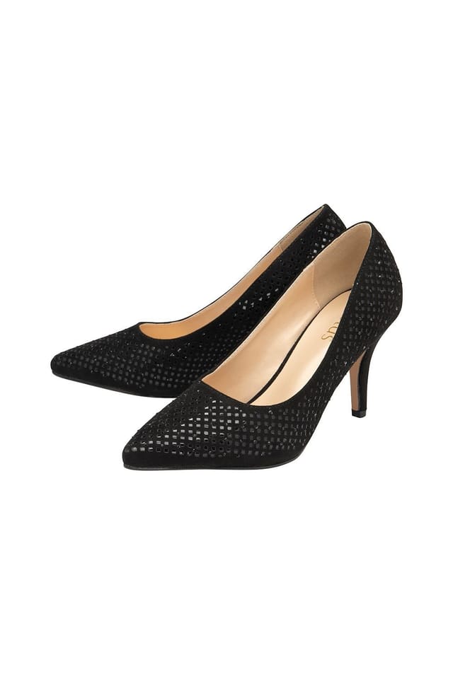 Lotus Lotus Women's 'Kayla' Textile Court Shoes in Black - 2