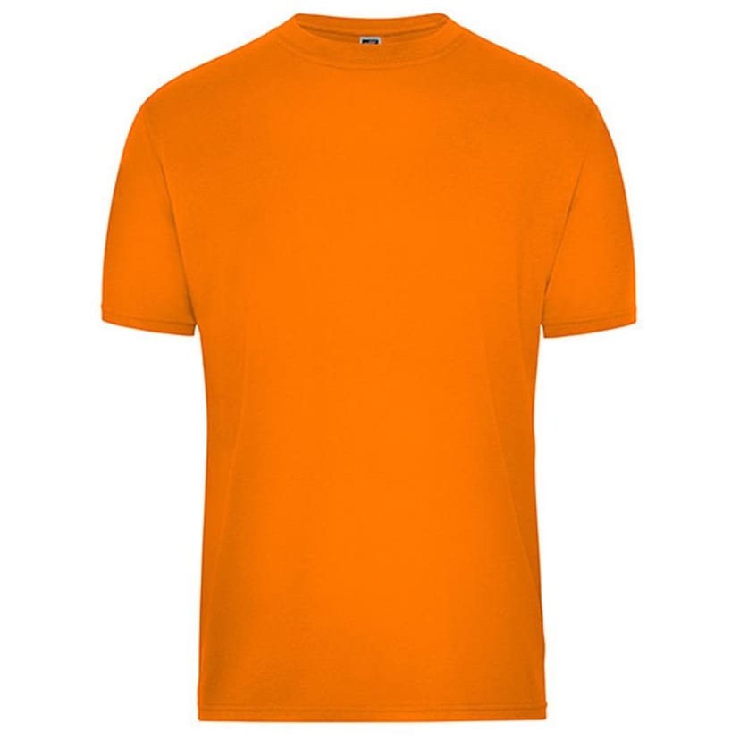 James and Nicholson James and Nicholson Men's Bio Workwear T-Shirt in Orange - 1
