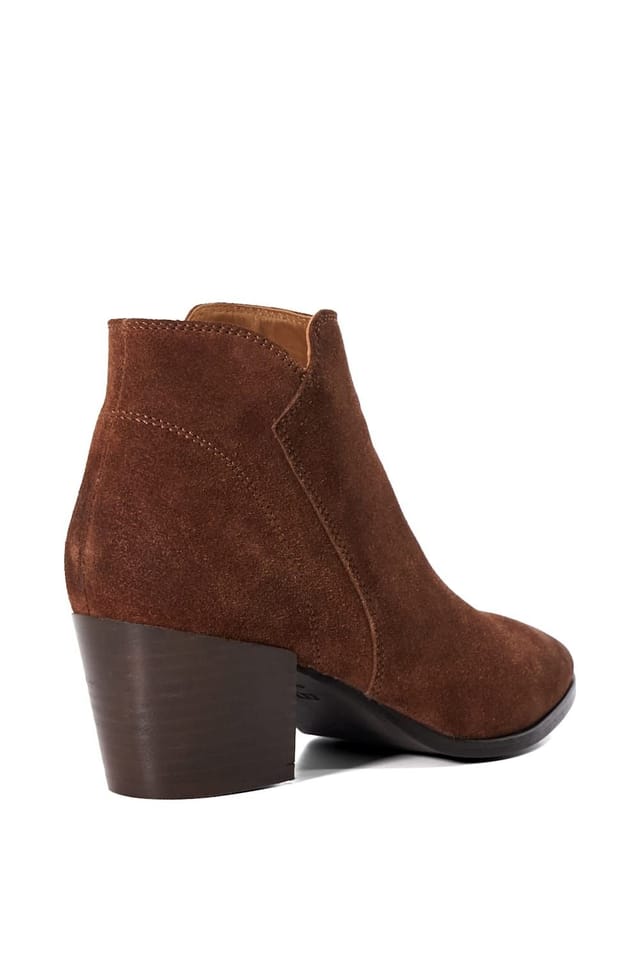 Dune London Dune London Women's 'Parlor' Suede Ankle Boots in Brown - 3