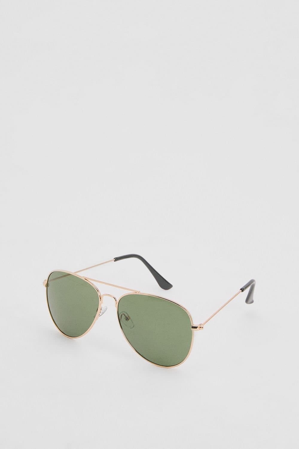 Burton Burton Men's Gold Classic Aviator Style Sunglasses
