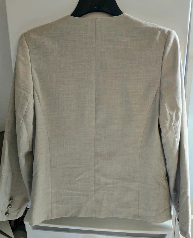 C&A C&A Vintage Beige Oatmeal Blazer Jacket Size 12 - 1