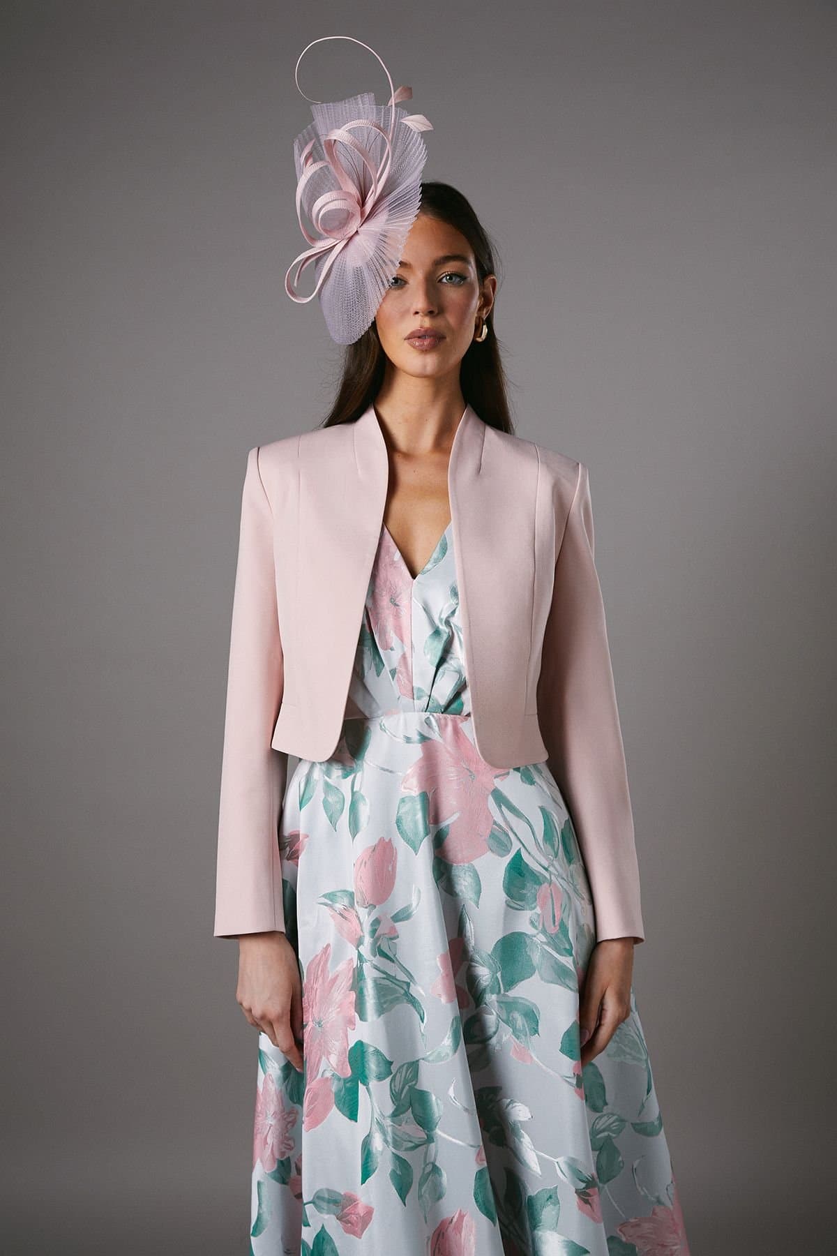 Coast Coast Women's Bow Back Long Sleeve Jacket in Pink