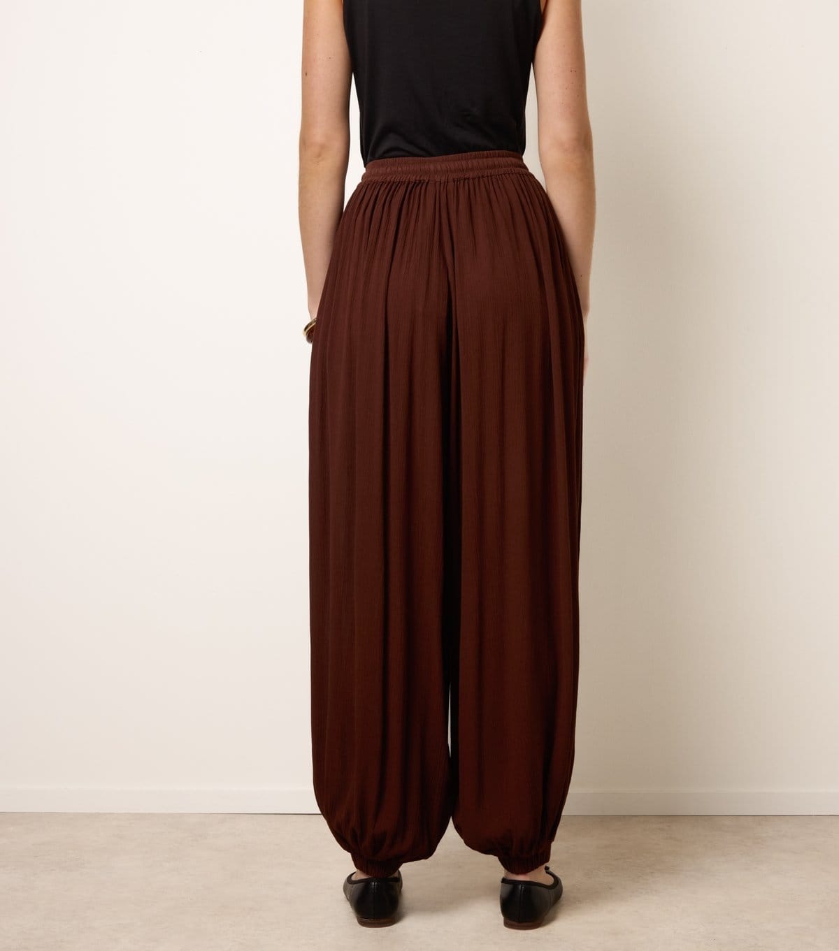 Blue Vanilla Women's Dark Brown Tapered Cuff Trousers Blue Vanilla New Look - 4