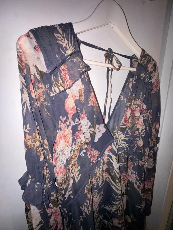 ASOS Floral Print Midi Dress Size 14